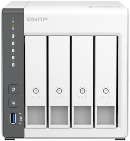 Qnap TS-433 NAS 4 Bay (ARM 4-Core Cortex-A55 2,0GHz, 2,5GbE) 48TB Bundle mit 4x12TB WD RED Plus HDD