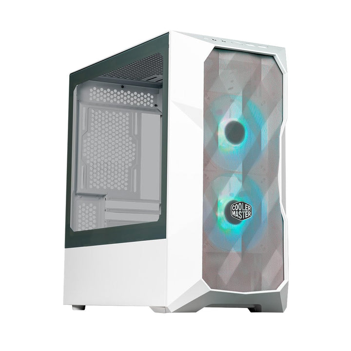 Cooler Master TD300 Mesh White PC Gehäuse - Mini-Tower für Micro-ATX & Mini-ITX , Gehäuse für hohen