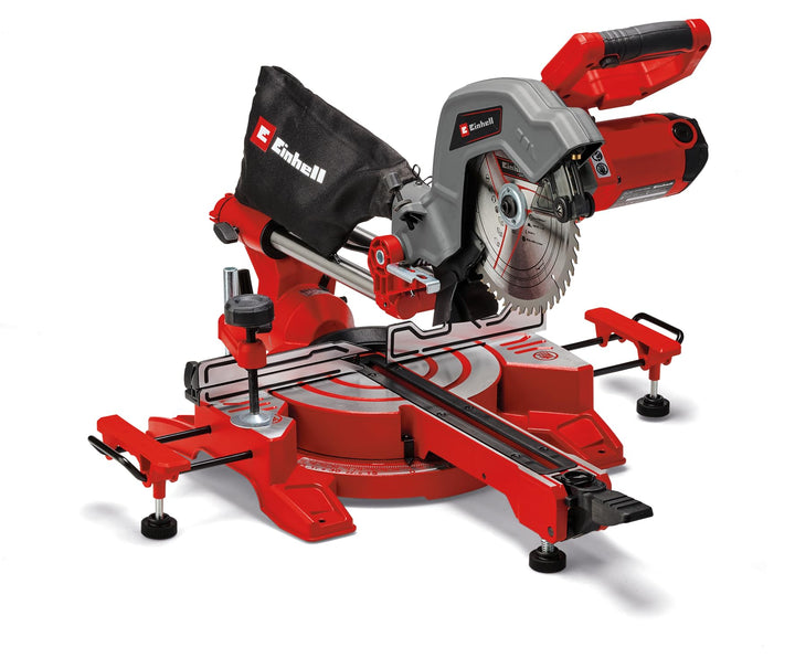 Einhell Zug-Kapp-Gehrungssäge TC-SM 216 (1.600 W, Drehtisch mit Schnellverstellung und Einrastpositi
