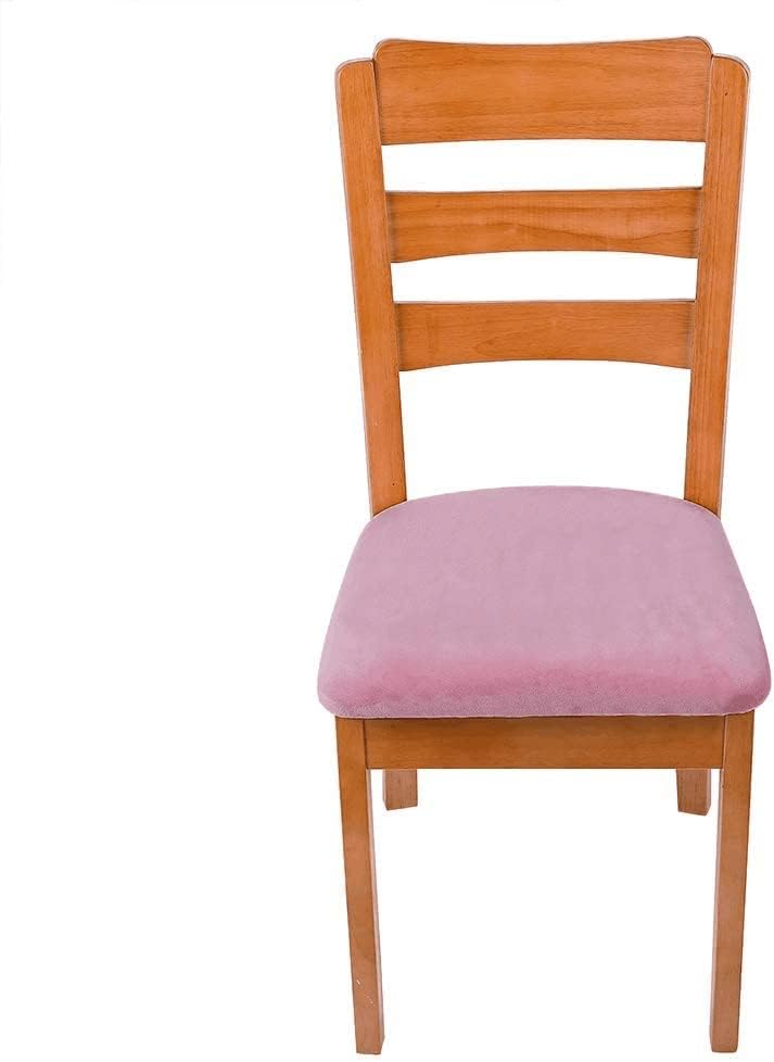 Homaxy Stuhlbezug Sitzfläche Samt Weich Sitzbezug Stuhl Stretch-sitzbezüge für Esszimmerstühle Abwas