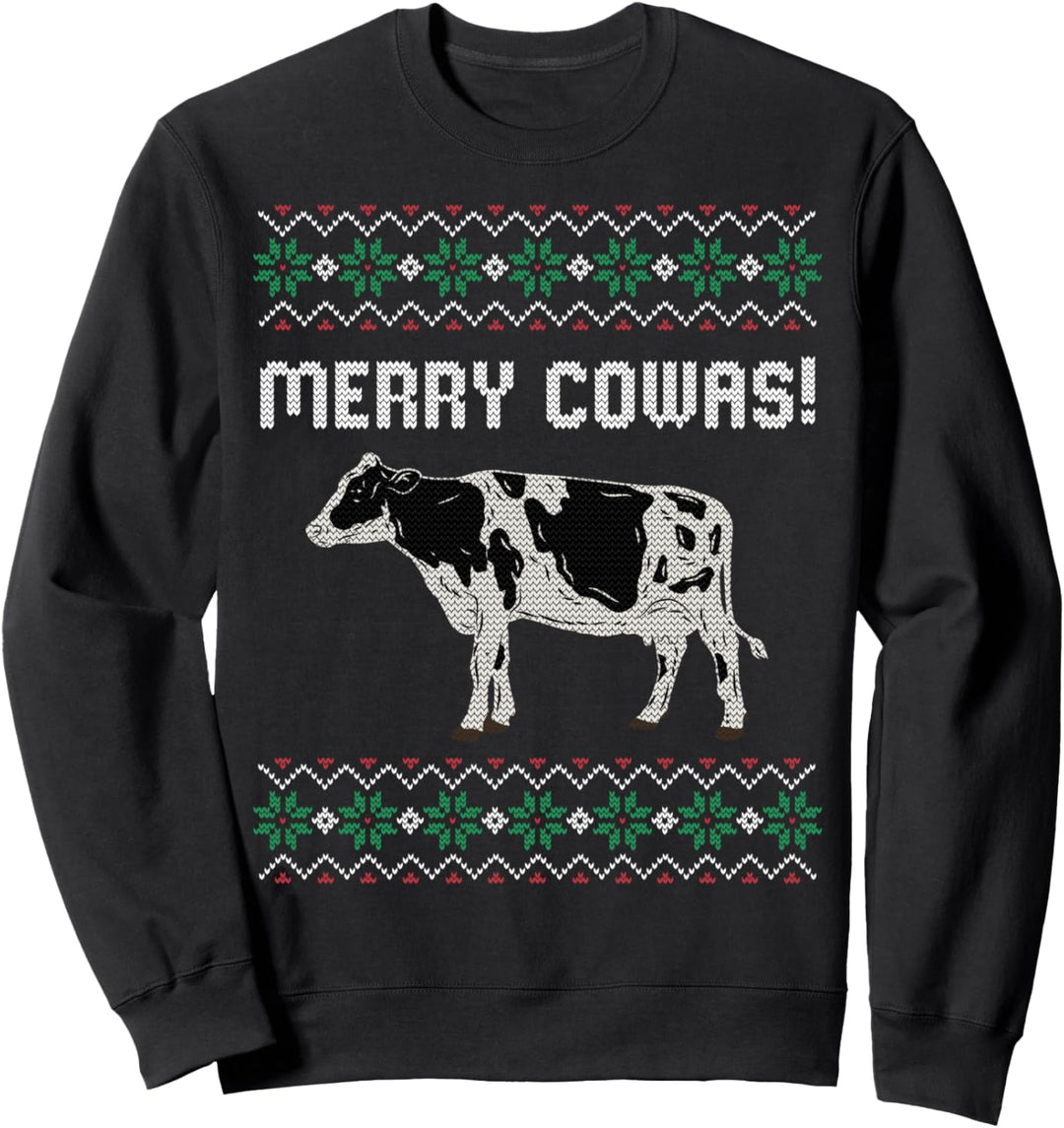 Ugly Christmas Sweater Ugly Sweater Landwirt Milch-Bauer Kuh Sweatshirt