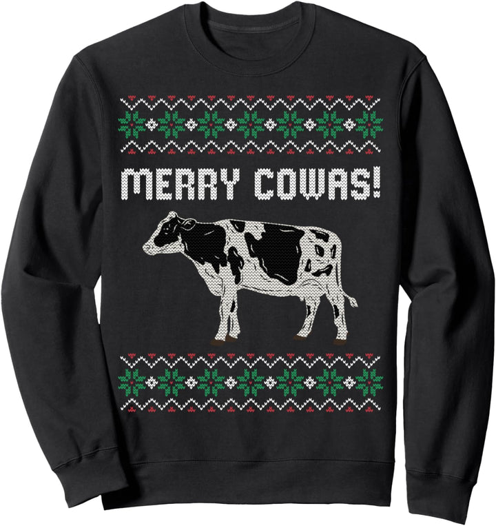 Ugly Christmas Sweater Ugly Sweater Landwirt Milch-Bauer Kuh Sweatshirt