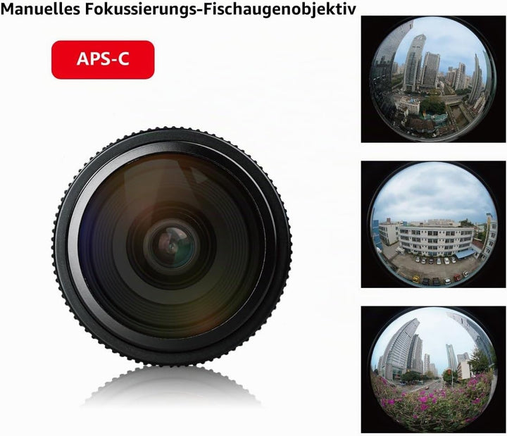 Meike MK 6,5 mm f/2.0 Objektiv Fisheye für olypums Panasonic Micro 4/3 Mount Cameras