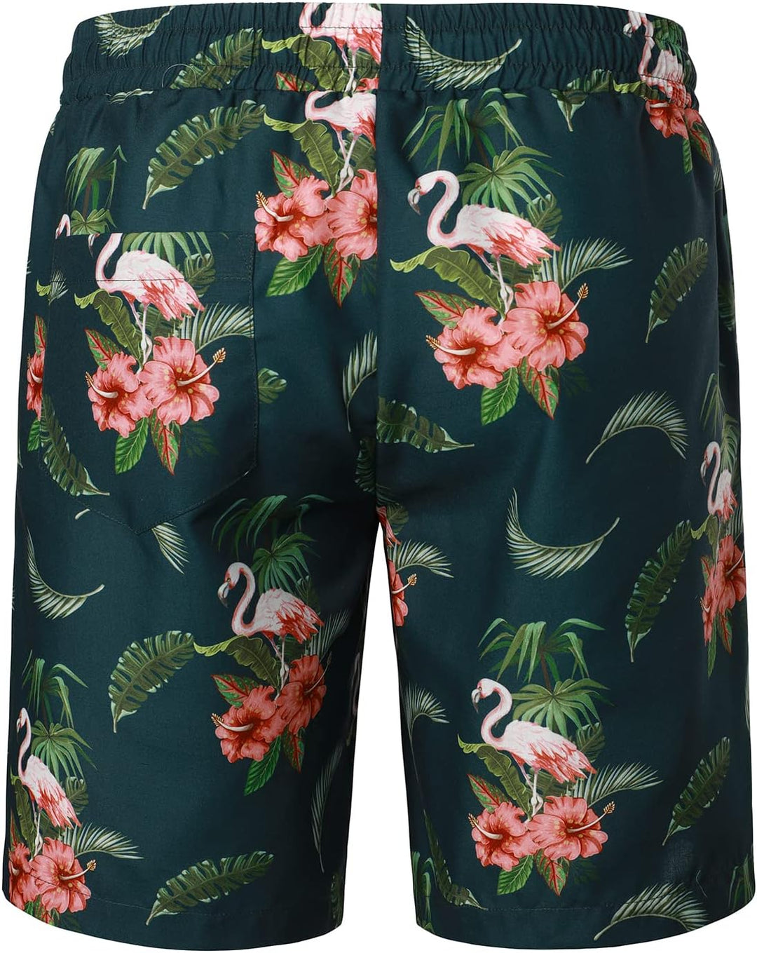 JOGAL Herren Hawaii Hemd Männer Flamingo Kurzarmhemd und Kurze Hose Set Strand Outfit Sommerhemd Für