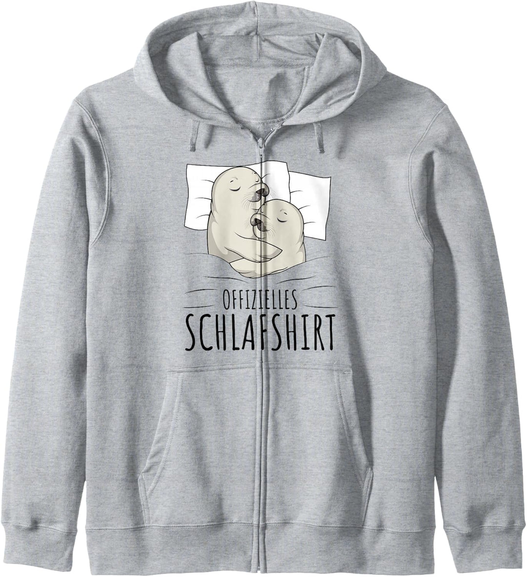 Offizielles Schlafshirt Robbe Schlafen Robben Kapuzenjacke