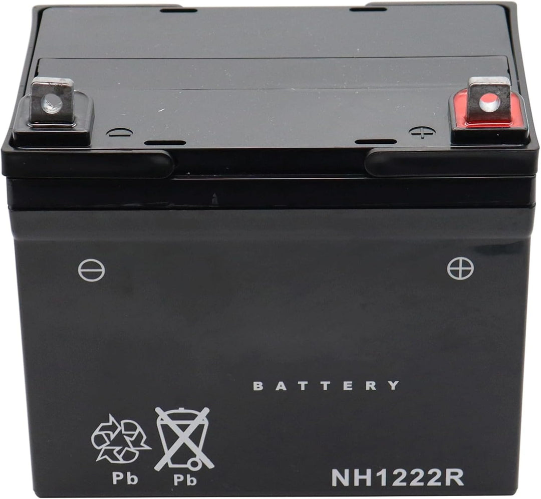 SECURA Batterie 12V 22Ah (+ Pol Rechts) kompatibel mit AGS AJ102 Rasentraktor