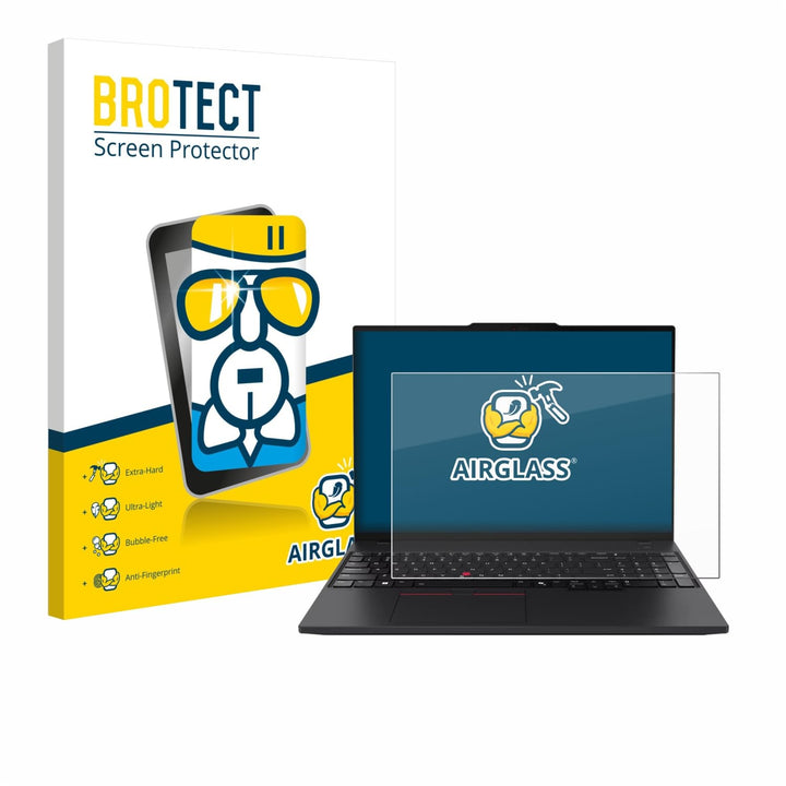 BROTECT Schutzglas für Lenovo ThinkPad P16s Gen 4 Schutzfolie Panzer Folie Glas[Extrem Kratzfest 9H,