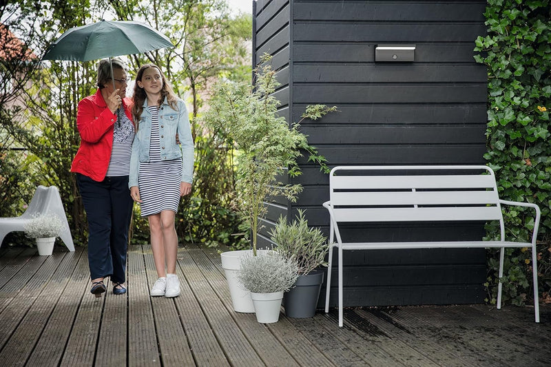 Philips myGarden Bustan LED Wandaussenleuchte, 9W, Anthrazit Anthrazit 4000 Kelvin Wandleuchte mit B