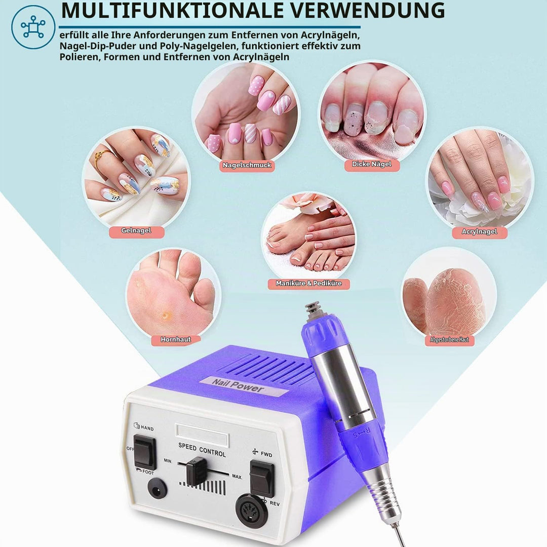 Véfaîî® JD700 Nagelfräser Elektrische 30000 U/min Professionelle Nagelfeile Maniküre Pediküre Set Ge