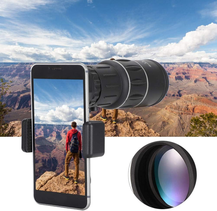 16X Monokulare, wasserdichte und Beschlagfreie HD-Kameraobjektiv-Monokulare mit Handyhalter, Hochlei
