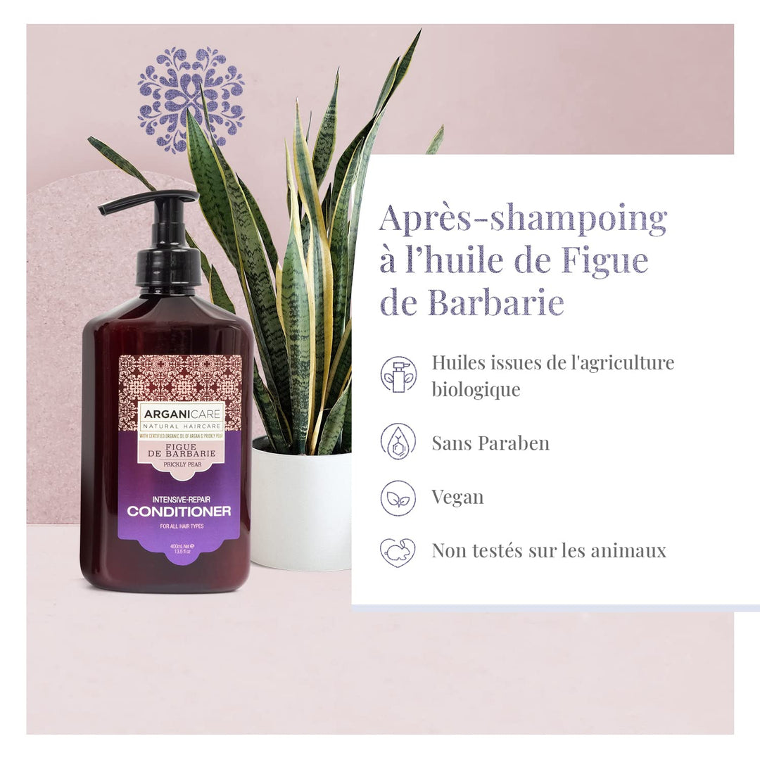 Arganicare - Duo Magnificience mit Öl der Barbarie Feige – Shampoo 400 ml + Conditioner 400 ml