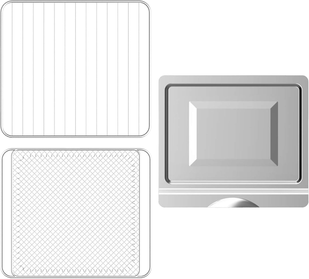 TurboTronic Multi-Smart-Ofen - 19in1 Heissluftofen & Heissluftfritteuse 2100W Power 34L bis 0,5 kg P