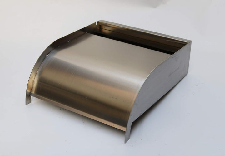 Jürgen Bocker Garten-Ambiente Wasserfall Mambo 60 cm abgerundet Edelstahl matt Geb. mit LED-Beleucht