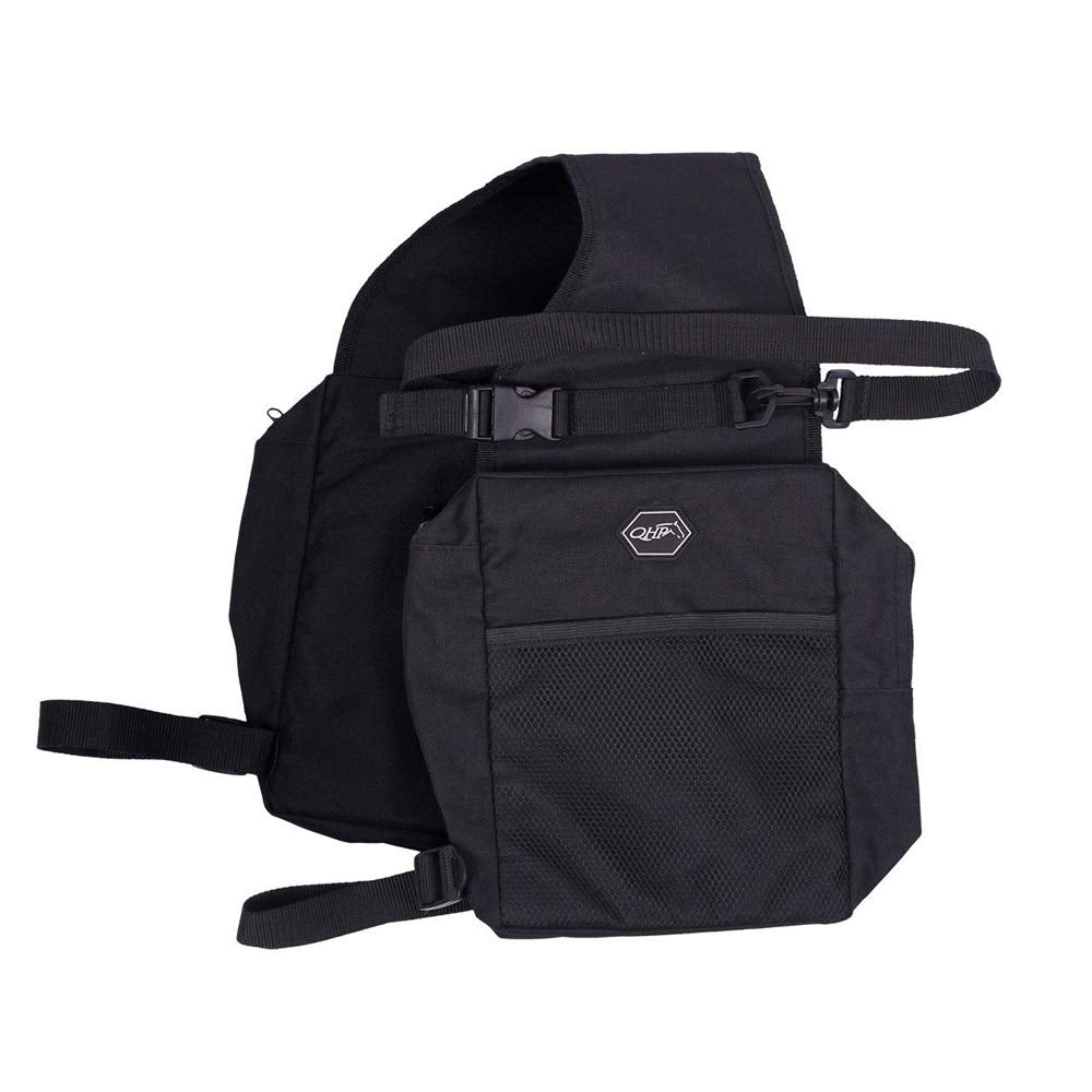 QHP Satteltasche Schwarz Gross, Groß