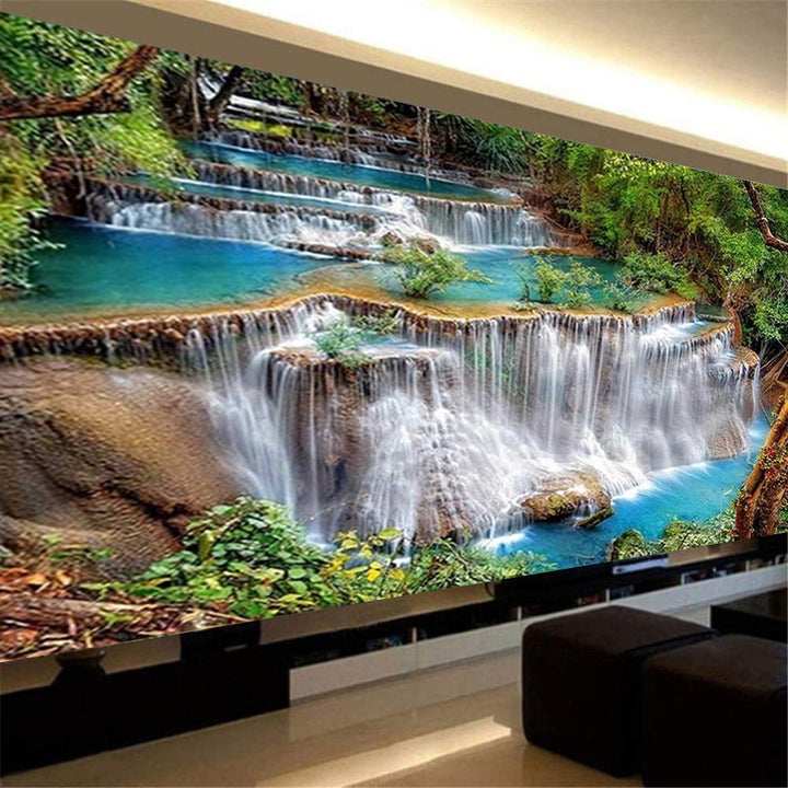 Nicole Knupfer 5D Wasserfall Diamant Painting Kit DIY Full Bohrer Diamond Malerei Handgemachtes Wohn
