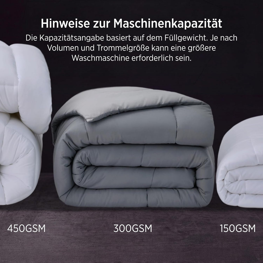 BEDSURE Bettdecke 200x200 Ganzjahresdecke Steppdecke - Bettdecke Ohne Bezug 200x200cm 300GSM - 4 Jah