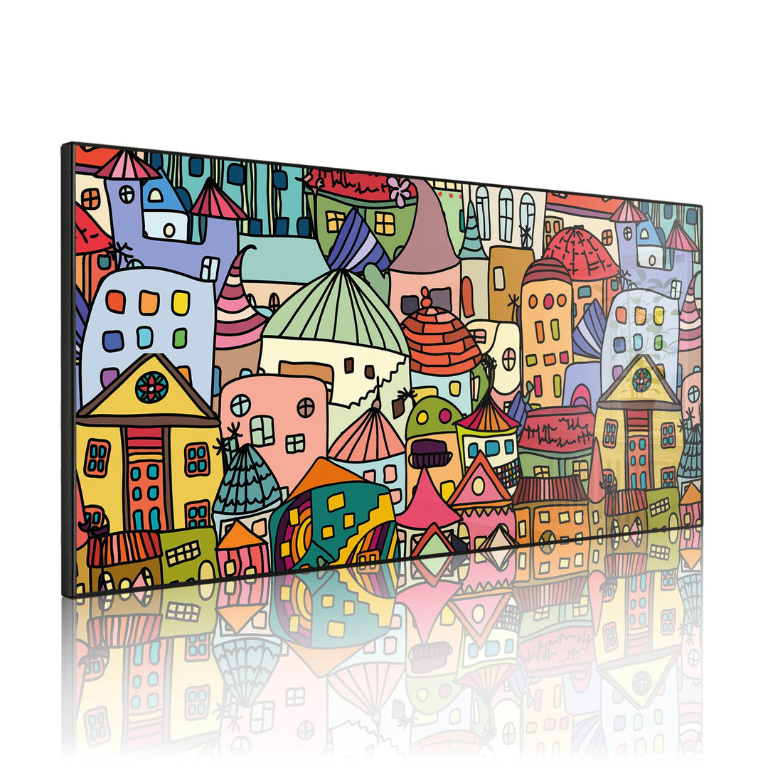 banjado Magnettafel schwarz 78 x 37cm / Magnetwand Metall/Magnetpinnwand als Memoboard/Pinnwand Magn