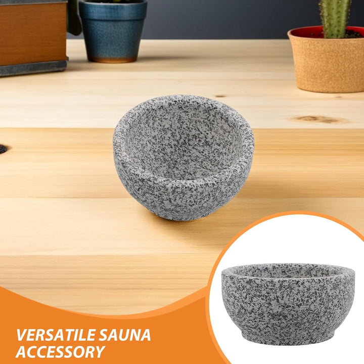 Mipcase Sauna Duftdiffusor Stein 14cm Hitzebeständig Aromatherapiebecher Saunaölhalter für Heimsauna