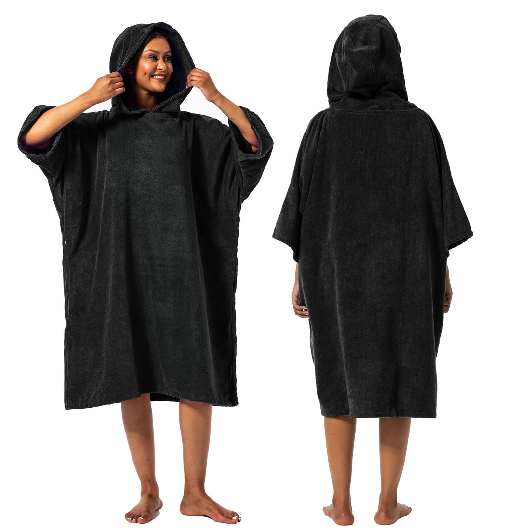 Winthome Poncho Schnelles Trocknen, Badeponcho Strand Umziehhilfe, Surf Poncho Leichtgewicht mit Tas