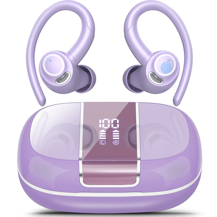 Csasan Bluetooth Kopfhörer Sport, in Ear Kopfhörer Kabellos Bluetooth 5.3 mit Ohrbügel, Hi-Fi Stereo