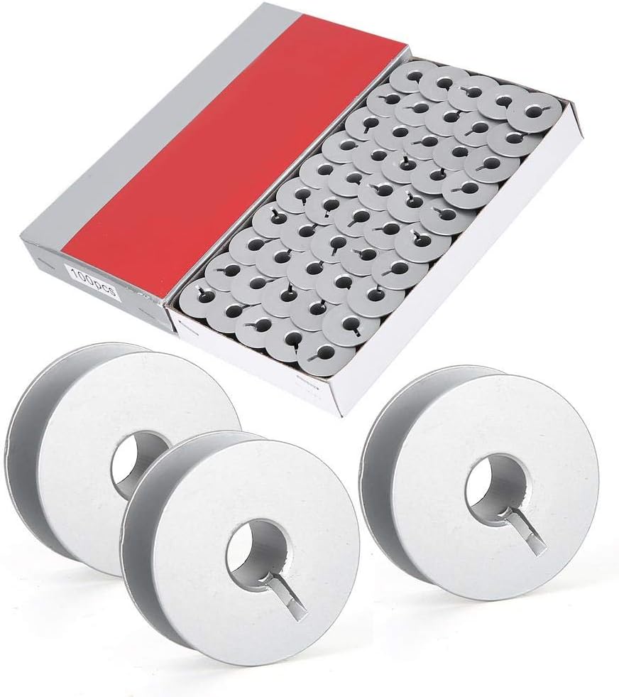 Spulenkapsel, 100 Stück 55623A Aluminiumspulen Schlitz, Industrienähmaschinenteile für Universal für