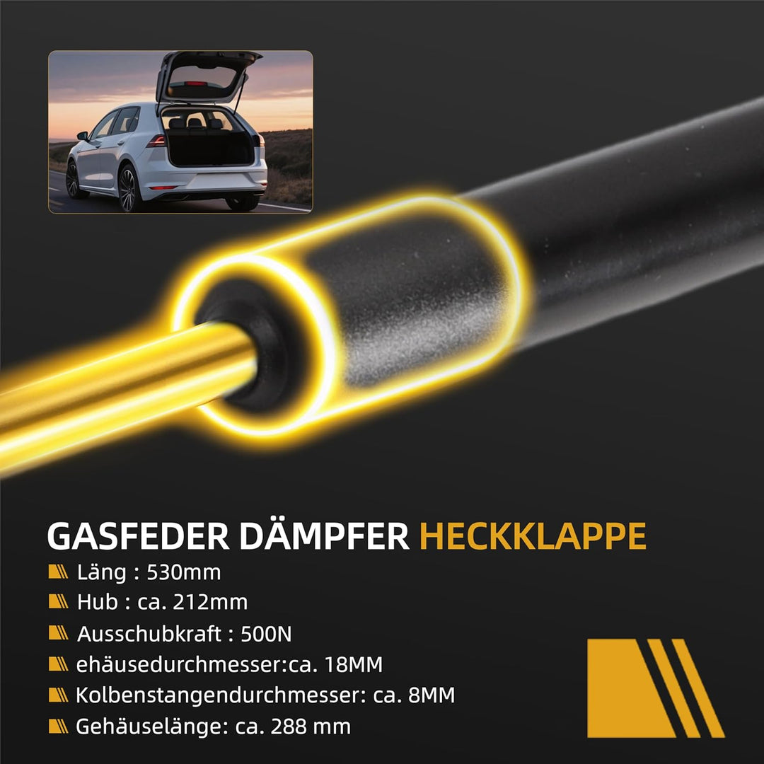 2 x Gasfeder Dämpfer Heckklappe Passend für Bora Variant 1J6 1999-2005, für Golf IV Variant 1J5 1997