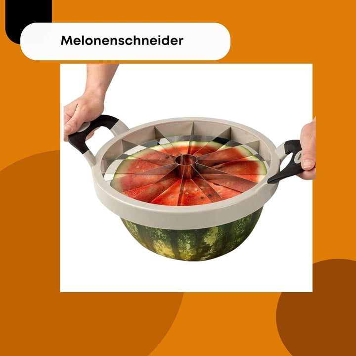 NAVA Melonenschneider Melonenteiler MISTY für Wassermelone Ananasfrüchte mit rutschfesten Griffen