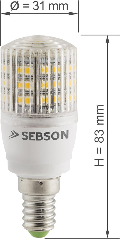 SEBSON® 10er Pack E14 LED 3W Lampe - vgl. 25W Glühlampe - 240 Lumen - E14 LED warmweiss - LED Leucht