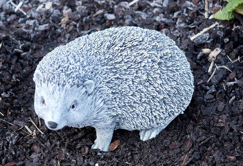 Stone and Style Steinfigur Igel Ferdinand, massiver Steinguss, Frost- und wetterfest bis -30°C