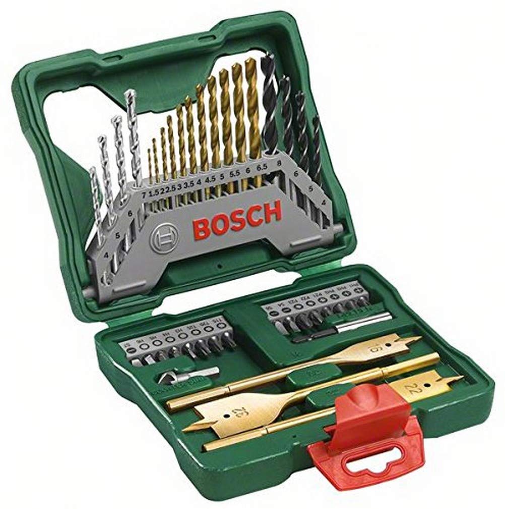 Bosch Accessories Bosch 40tlg. X-Line Titanium Bohrer und Schrauber Set (Holz, Stein und Metall, Zub