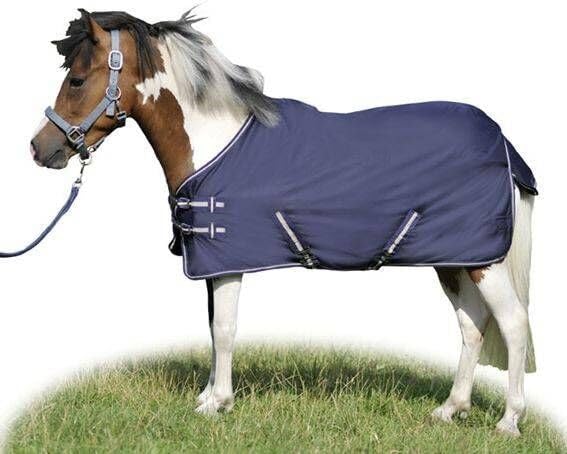HKM 30096900.0030 Weidedecke Economic mit Polarfleecefutter, dunkelblau