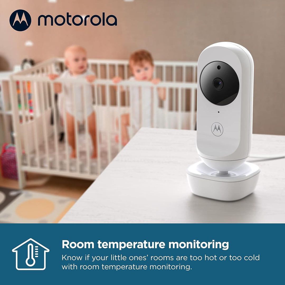 Motorola Baby Ease 34 - Babyphone mit Kamera – 4,3 Zoll Video Baby Monitor HD Display - Nachtsicht,