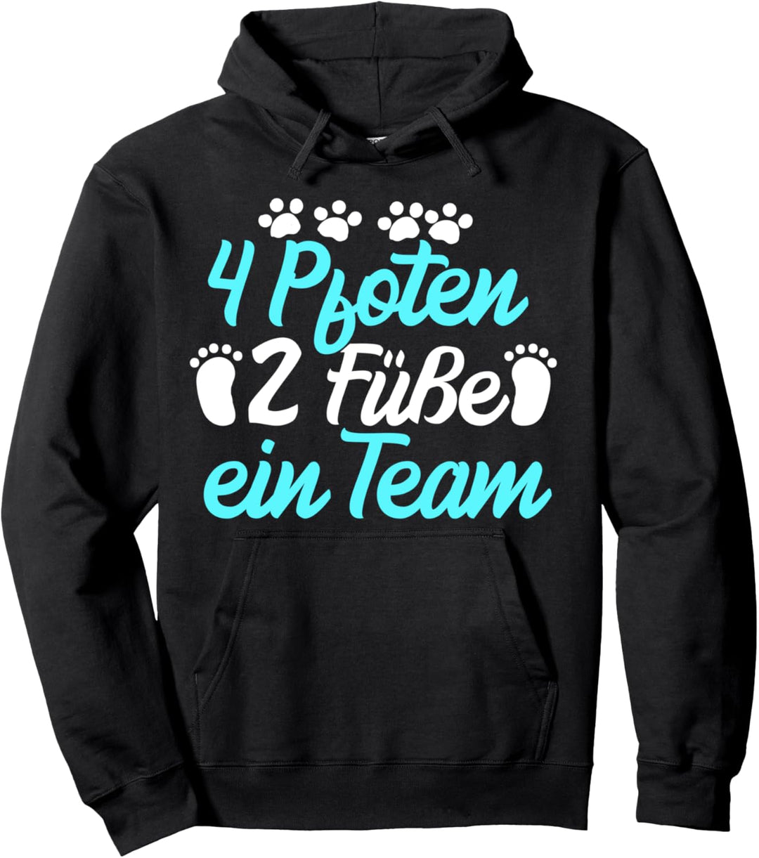 Hundehalter 4 Pfoten 2 Füsse ein Team Hundefreunde Pullover Hoodie