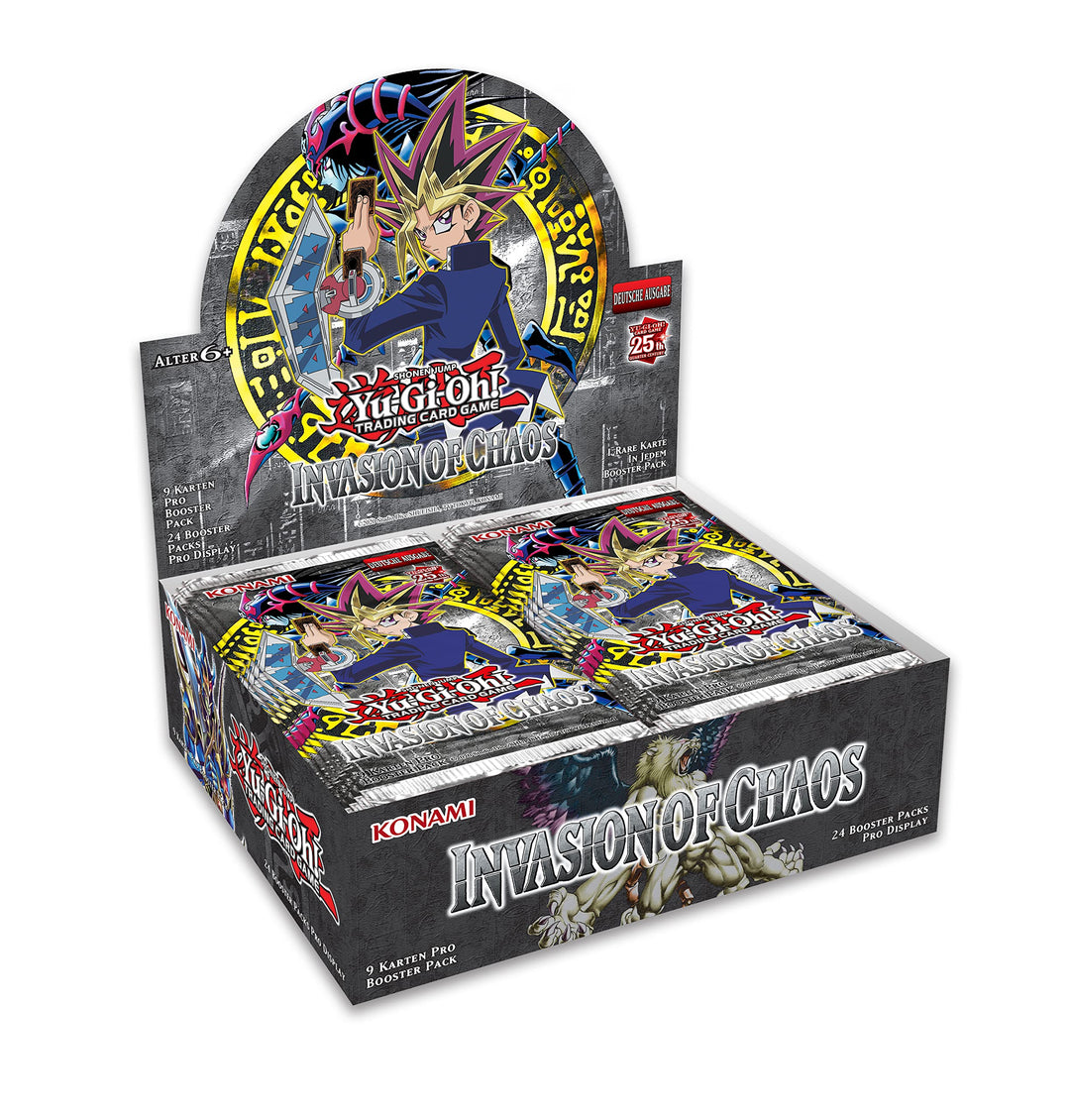 Yu-Gi-Oh! TRADING CARD GAME Invasion of Chaos Display-Deutsche Ausgabe, 25th Anniversary Edition, In