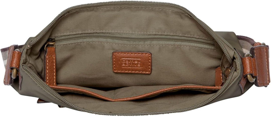 camel active bags Bari Damen Umhängetasche Crossbody Bag Gross Khaki 23 x 7 x 15, Khaki 23 x 7 x 15