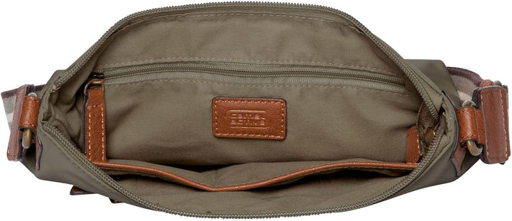 camel active bags Bari Damen Umhängetasche Crossbody Bag Gross Khaki 23 x 7 x 15, Khaki 23 x 7 x 15