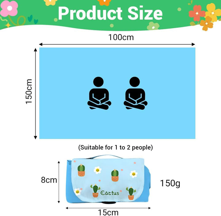 Picknickdecke wasserdicht, 150 x 100 cm Mini picknickdecke, Wasserdicht und schmutzabweisend, Ultral