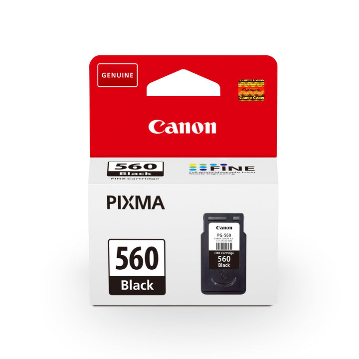 Canon Originaltinte PG-560, Grösse Standard, Schwarz, Recyclebare Verpackung Schwarz Standard Recycl