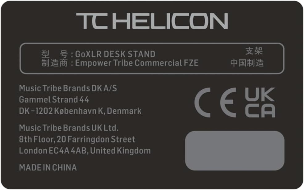 TC-Helicon GO XLR DESK STAND