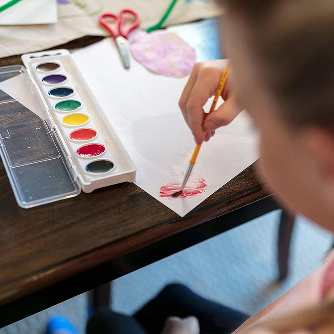 Crayola Washable Watercolors in 8 Vibrant Colors, 12 Paint Sets for Kids, Classroom Supplies