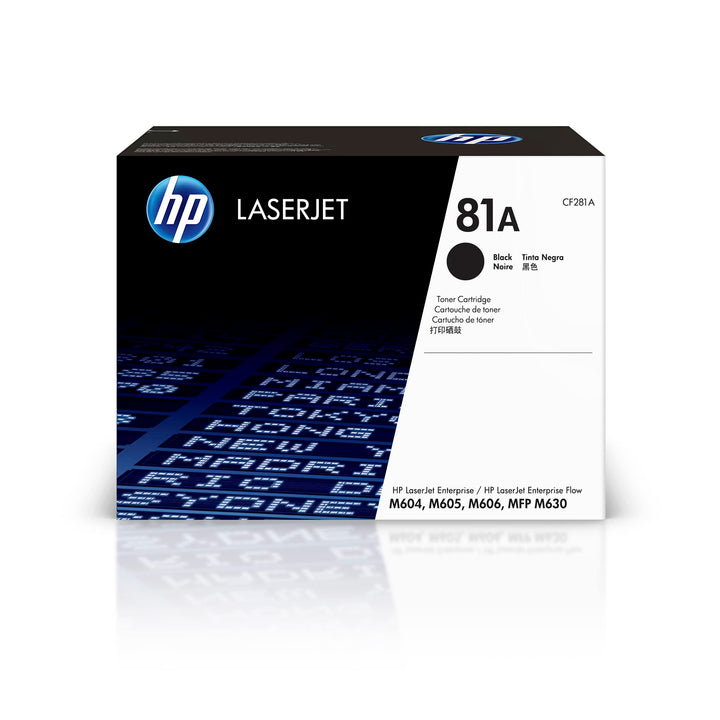 HP 81A (CF281A) Schwarz Original Toner für HP Laserjet Enterprise M604, M605d, M606, Flow M630, Schw