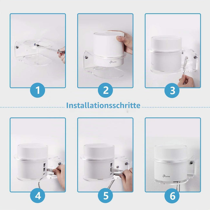 HOLACA Wandhalterung für TP-Link Deco X55/X55 Pro/X20/X25/X50/XE75/X60/X68/W3600 WiFi 6 Mesh WiFi (A