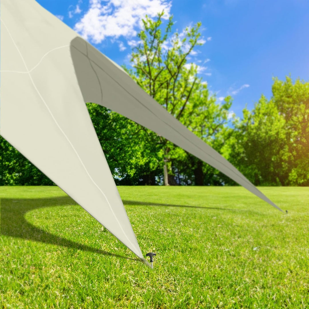 CLP Sternzelt 12M | XL-Sternzelt Für Den Garten I Event-Zelt Mit 12 Meter Durchmesser, Farbe:Creme,