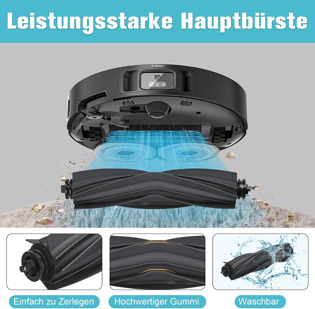 RUKHOOL Zubehör für Dreame L10s Ultra / L10 Ultra/Xiaomi X20+ Zubehörset Saugroboter Ersatzteile 6 *