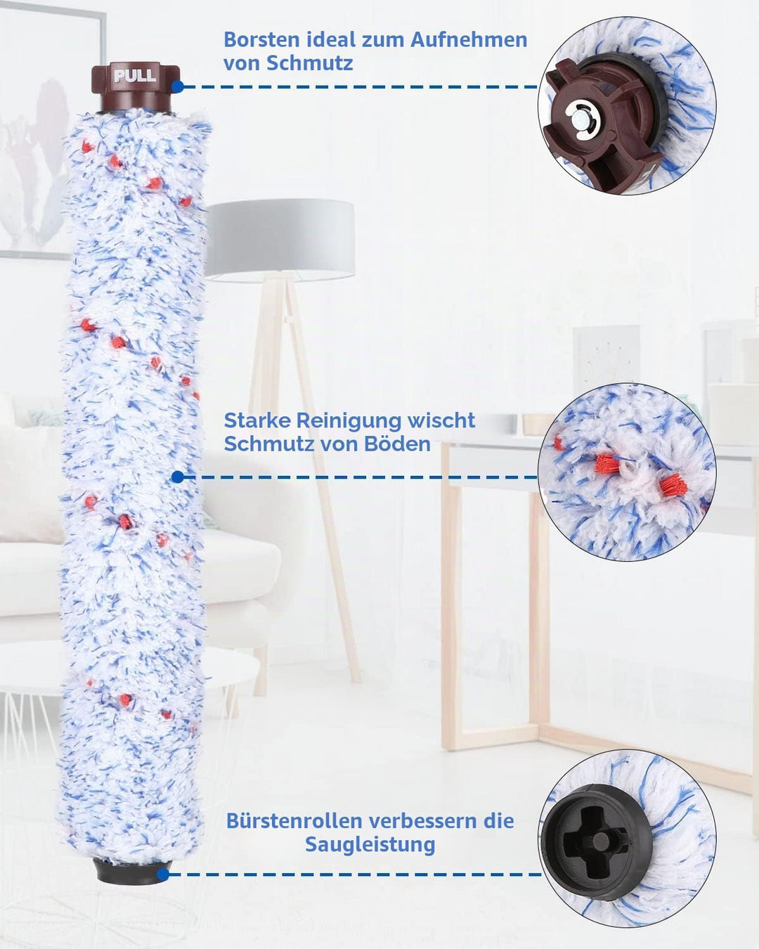 Zubehör für Bissell Crosswave 3-In-1,4 Bürstenrollen und 5 Ersatz Filter Kompatibel mit Bissell Vacu