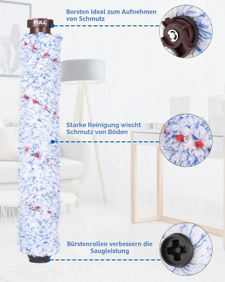 Zubehör für Bissell Crosswave 3-In-1,4 Bürstenrollen und 5 Ersatz Filter Kompatibel mit Bissell Vacu