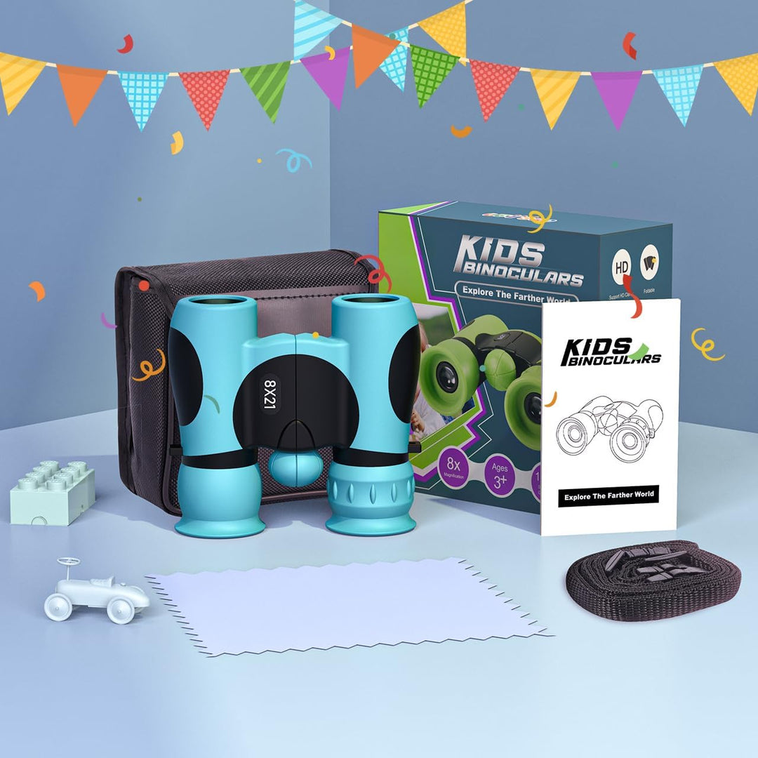 Fernglas Kinder Vergrösserung 8X21, Geschenke Junge Mini Fernglas Kinder Spielzeug ab 3-12 Jahre, Ou