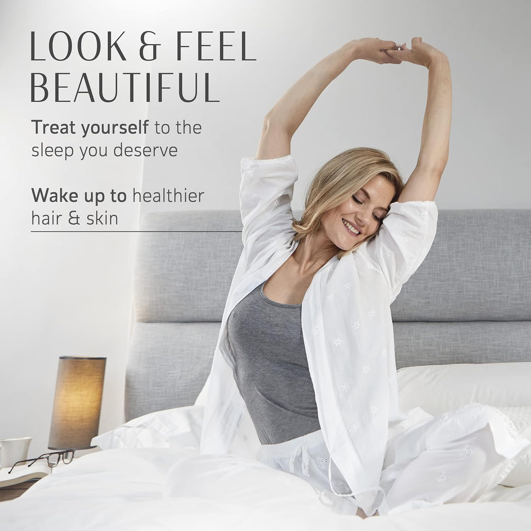 YourFacePillow mit Satinbezug - Nackenkissen - Anti-Falten Anti-Aging Memory Foam Kissen - Nackenstü