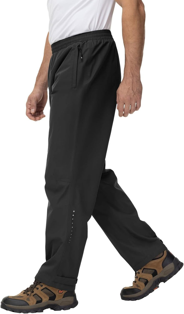donhobo Herren Hose Wasserdicht Regenhose Leichte Winddichte Fahrrad für Outdoor Mesh Atmungsaktiv A