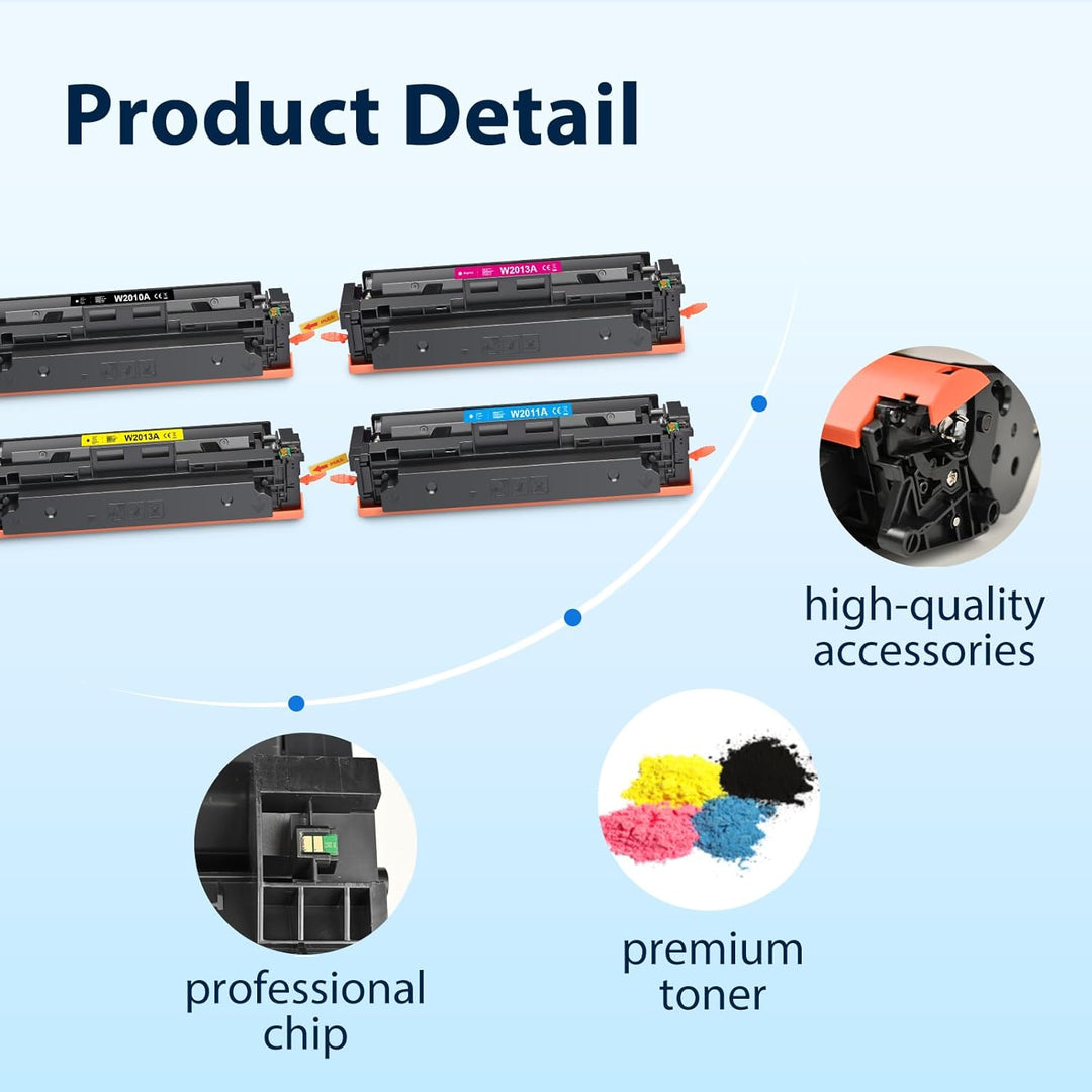 MYCARTRIDGE 207A Toner ( MIT CHIP ) Ersatz für HP 207A 207X kompatible für hp Color LaserJet pro MFP